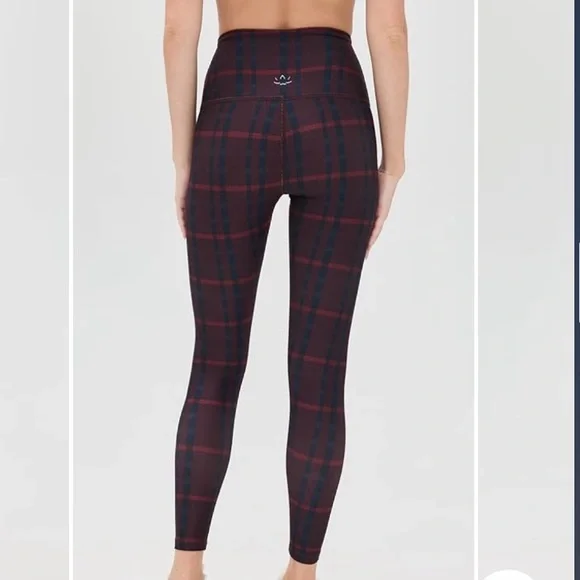 Beyond Yoga Plaid Softmark Midi High Waist Leggings - Picture 3 of 4